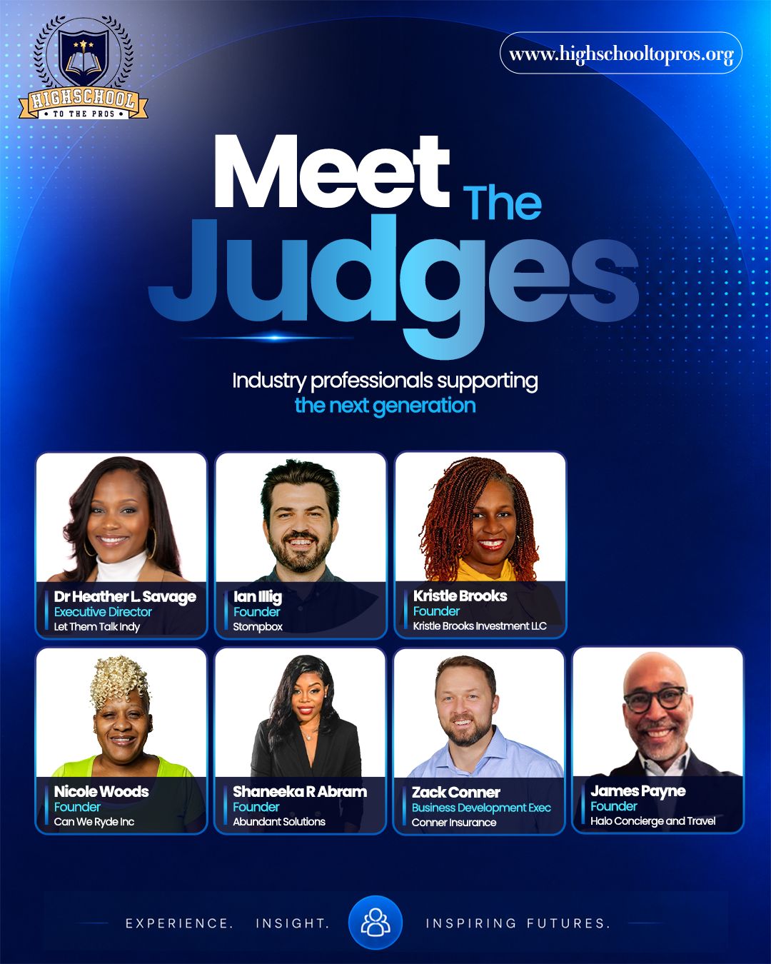High School to the Pro Meet the Judges pitch Competition